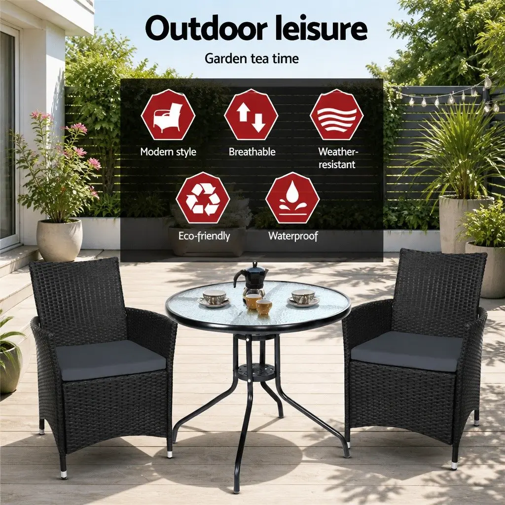 3PC Bistro Set for Gardens and Patios