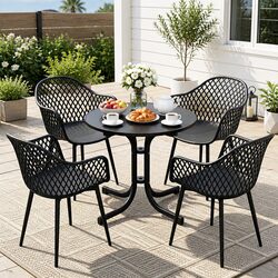 Perfect for Outdoor Gatherings: 5-Piece Dining Set