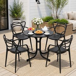 Functional 5-Piece Outdoor Dining Set for Versatile Use