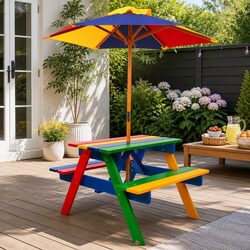 Versatile Kids Picnic Table Set for Home Use