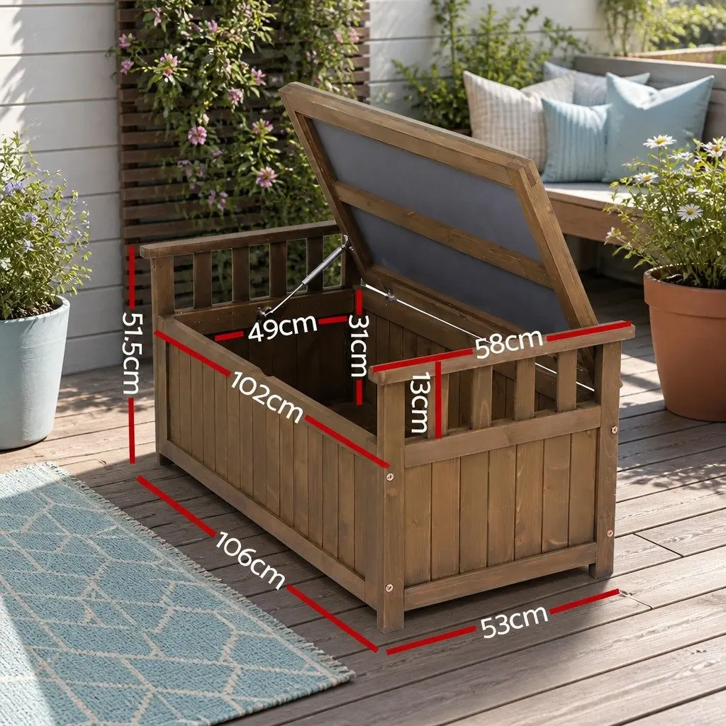 Storage Bench for Garden Tools and Patio Essentials
