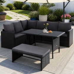 Versatile 8-Seater Sofa Dining Set for Any Outdoor Occasion
