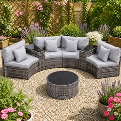 Practical 4 Seater Sofa Set for Outdoor Gatherings