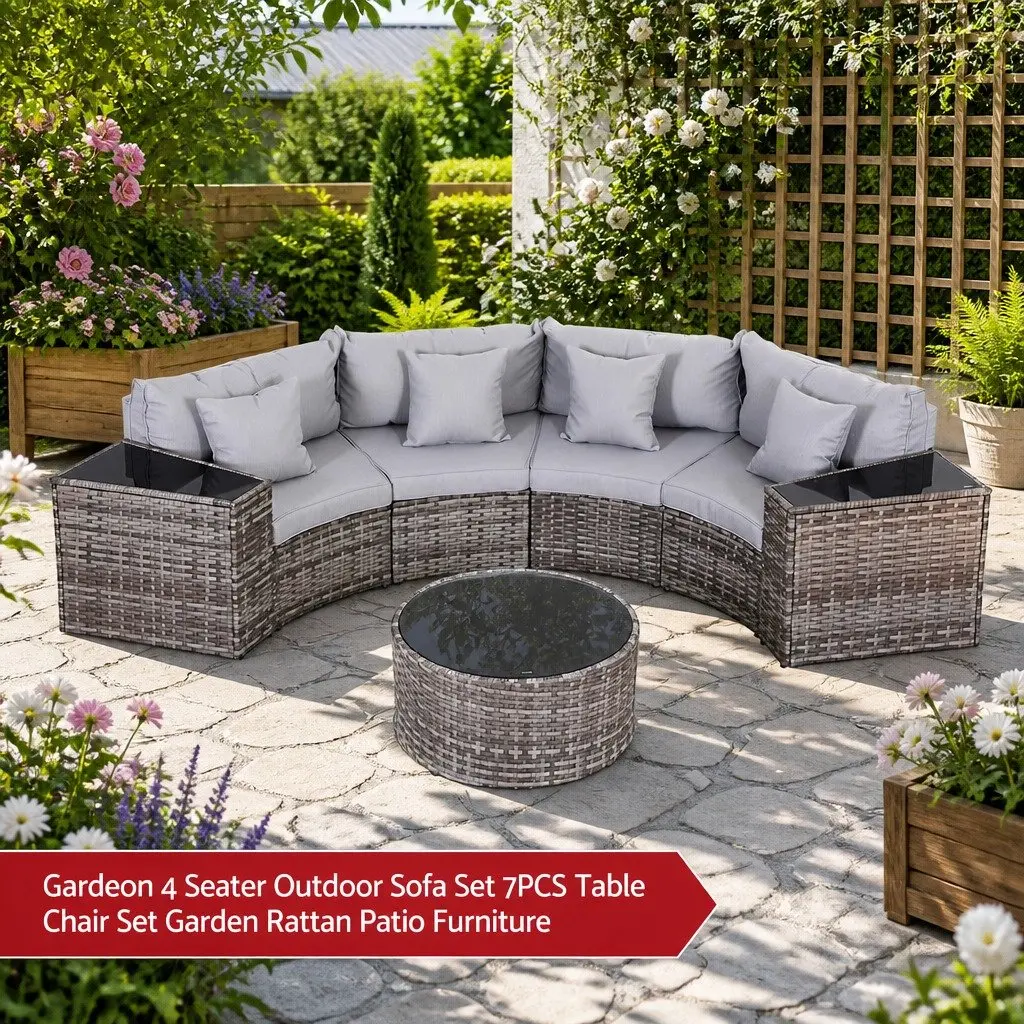 4 Seater Sofa Set for Outdoor Gatherings