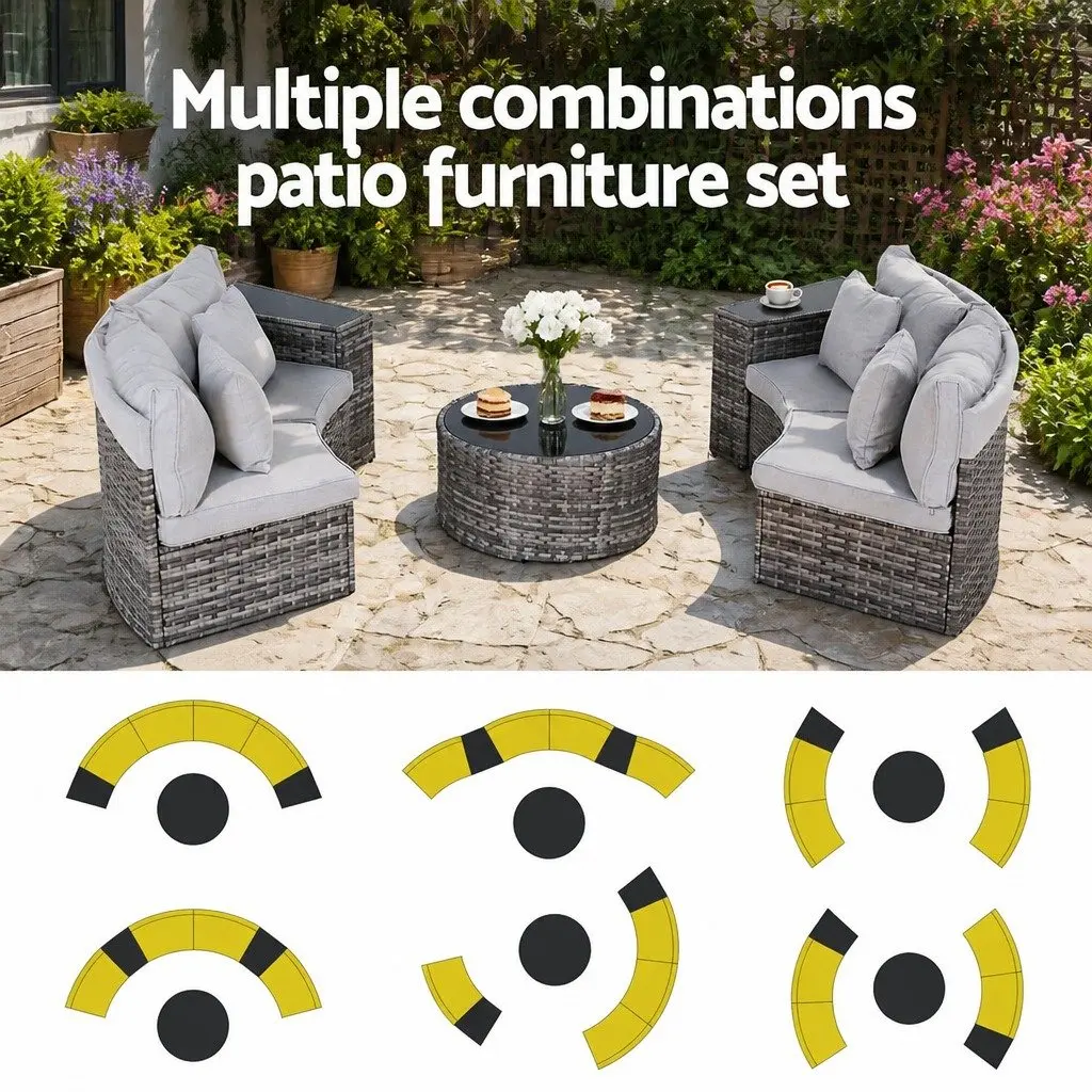 4 Seater Sofa Set for Outdoor Gatherings