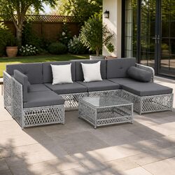 7-Piece Lounge Set for Practical Outdoor Use