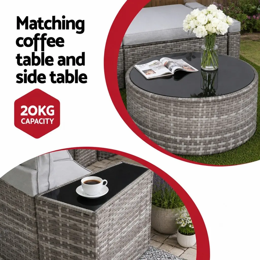 9-Piece Outdoor Sofa Set for Entertaining