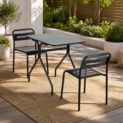 Practical 3-Piece Bistro Set for Casual Dining Outdoors