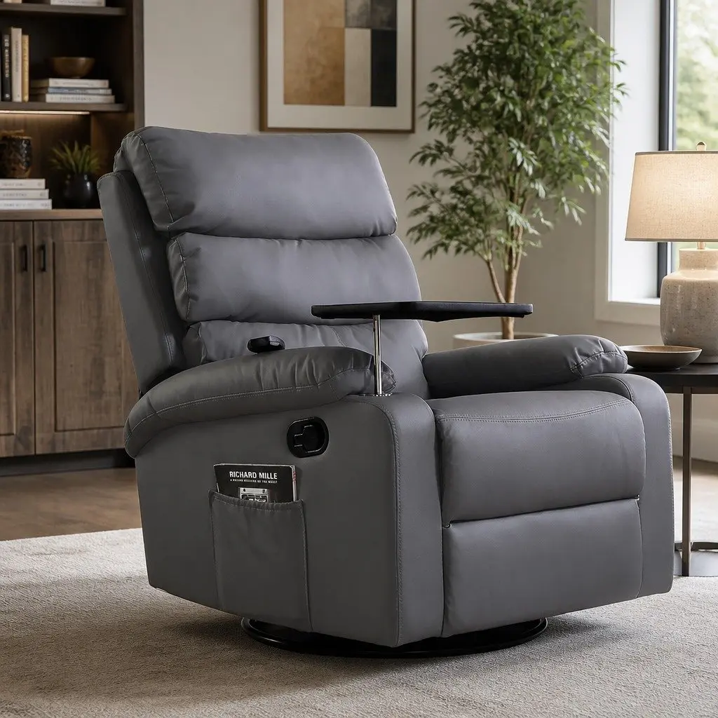 Grey Massage Recliner Chair for Relaxation