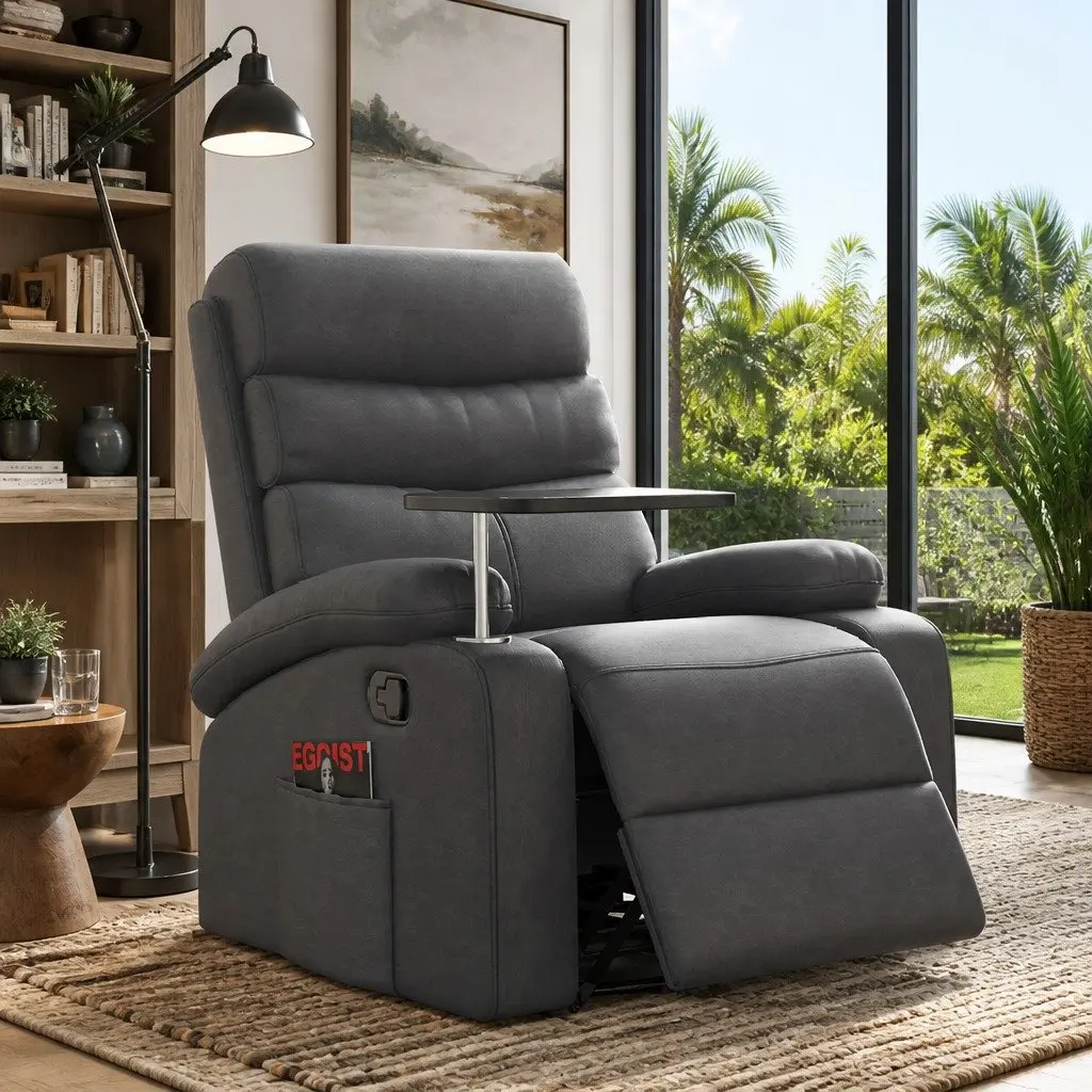 Grey Massage Recliner Chair for Relaxation