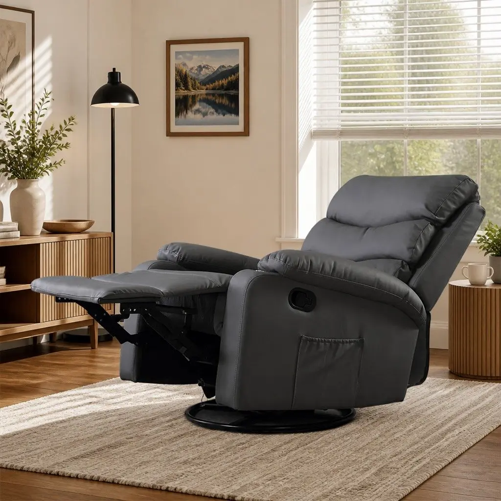 Grey Massage Recliner Chair for Relaxation