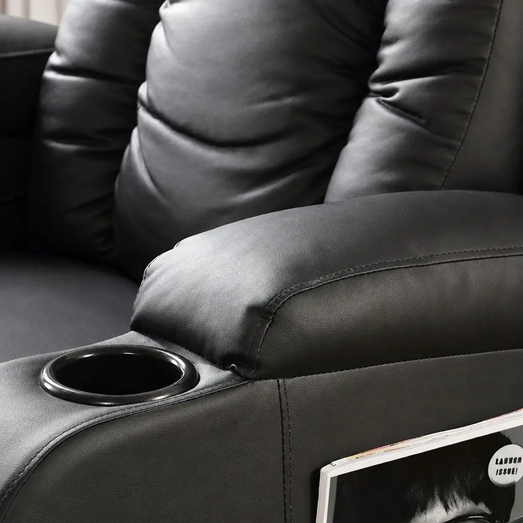 Massage Recliner Chair 360 Swivel Heated Lumbar Electric Full Body Relaxation