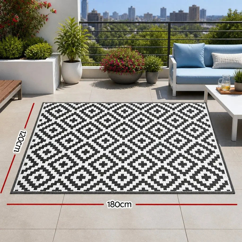 Reversible Outdoor Rug 120x180cm for Various Uses