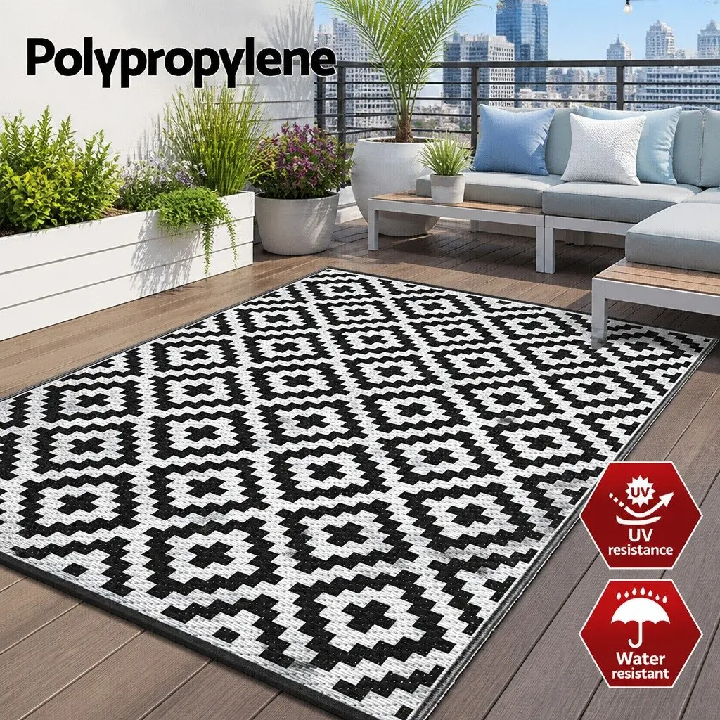 Reversible Outdoor Rug 120x180cm for Various Uses
