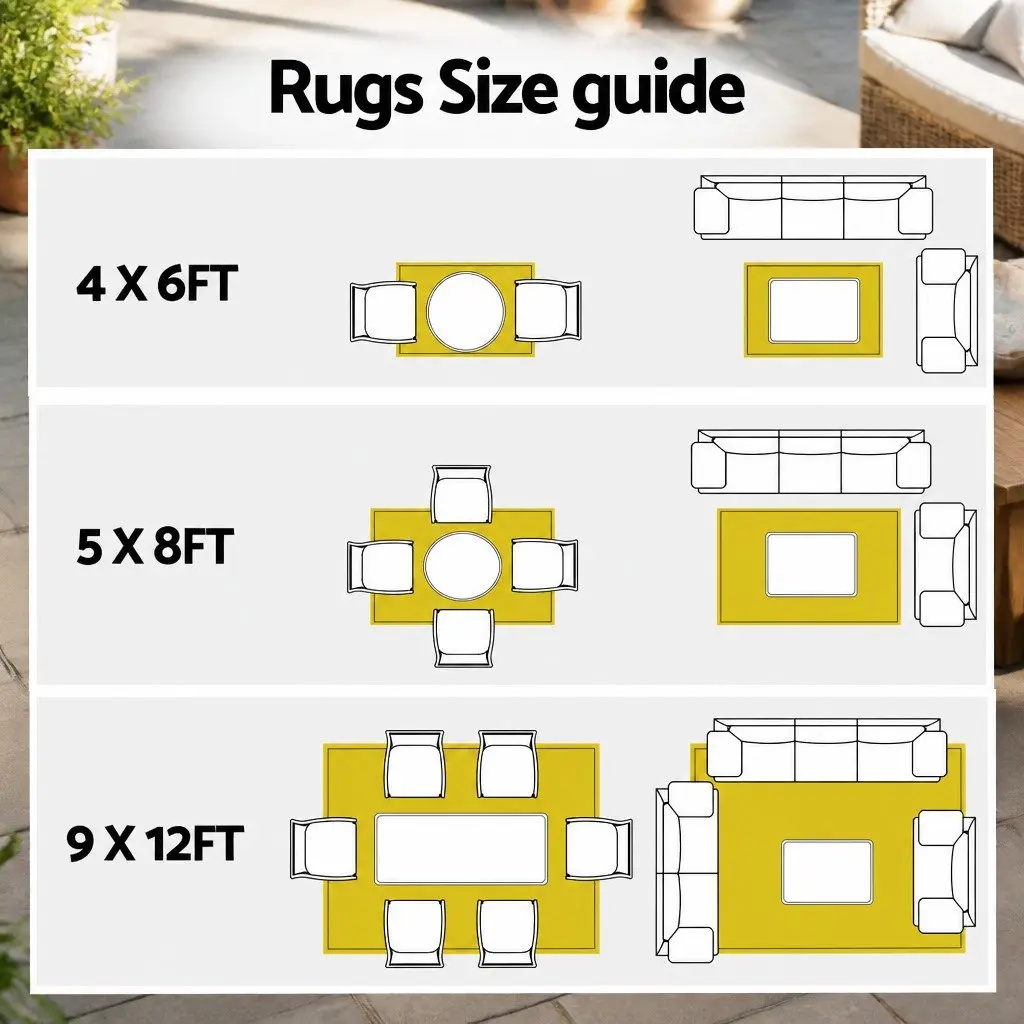 Outdoor Rug for Patios and Decks