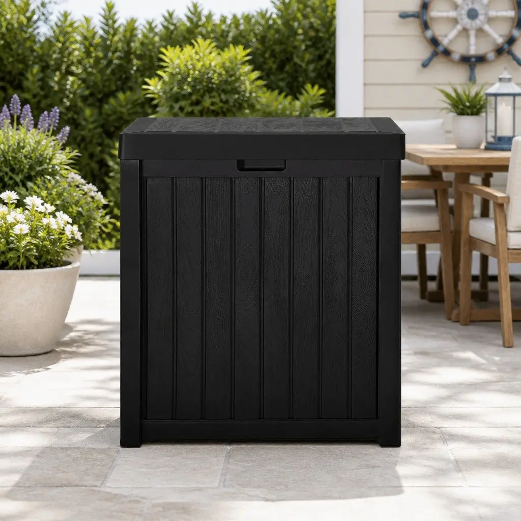 195L Outdoor Storage Box for Garden and Patio