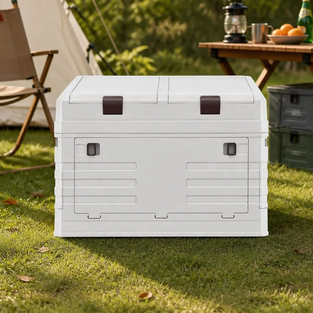 Outdoor Storage Box Collapsible 60L Beige