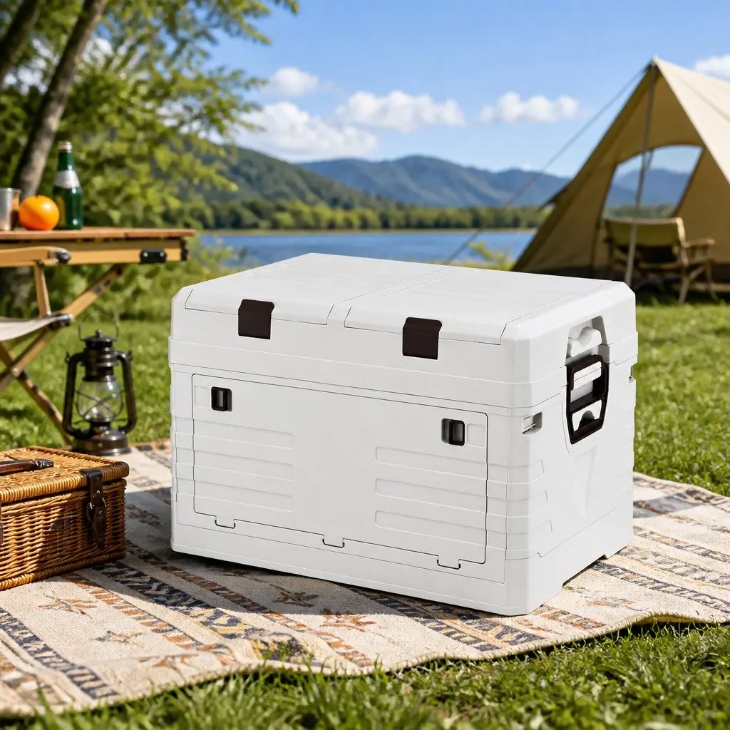 Outdoor Storage Box Collapsible 60L Beige