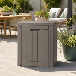 Outdoor Storage Box 118L Lockable Container Garden Shed Tool Toy Storage Bench