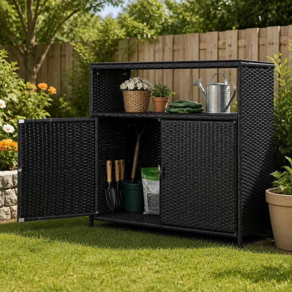 Outdoor Storage Cabinet for Garden Use
