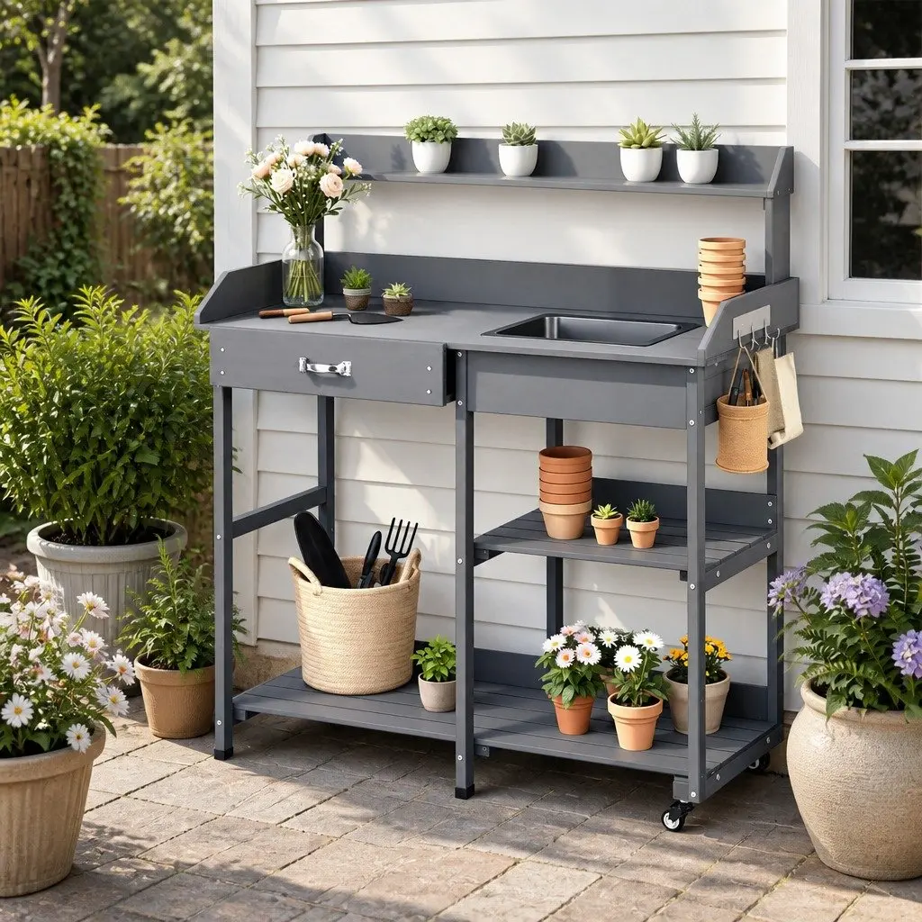 Potting Bench for Gardening Enthusiasts
