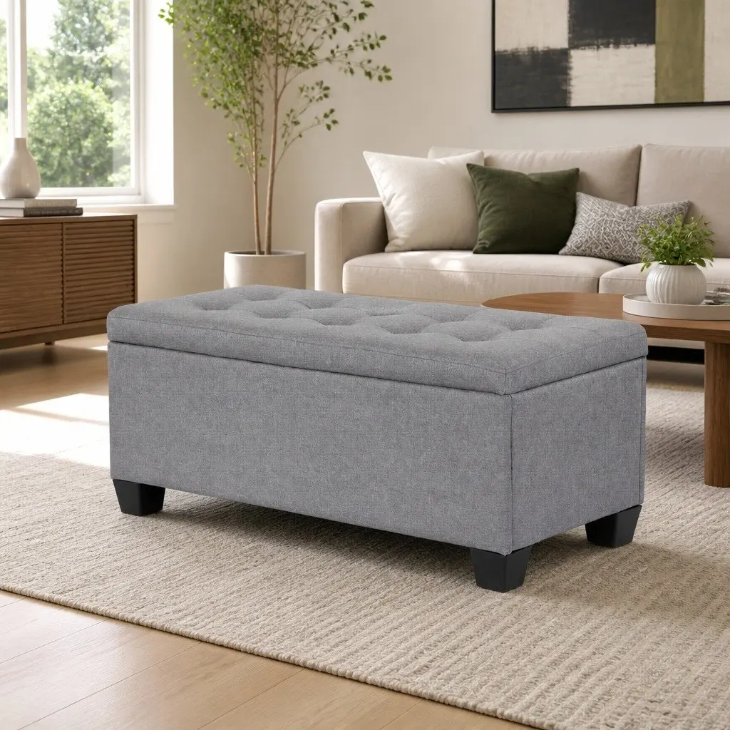 Storage Ottoman for Living Rooms and Bedrooms