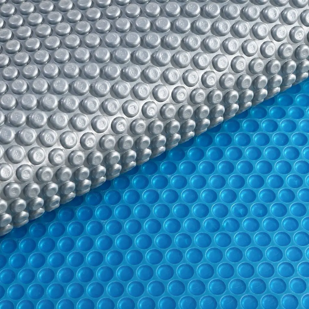 Solar Swimming Pool Cover 10m x 4.7m 400 Micron Bubble Blue Silver