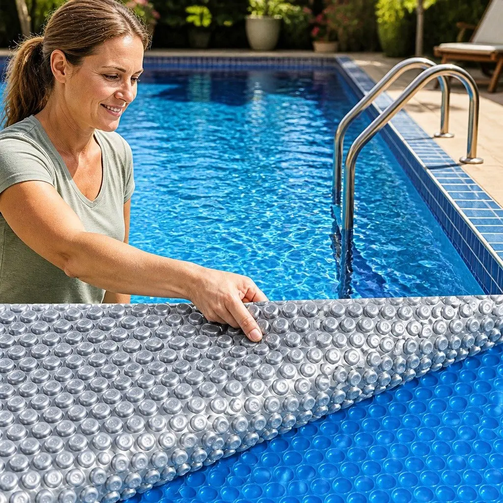 Solar Swimming Pool Cover 11m x 4m 400 Micron Bubble UV Chemical Resistant