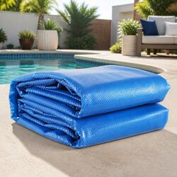 Solar Pool Cover 500 Micron 9.5 X 5M Blue LDPE Heat Retention UV Resistant