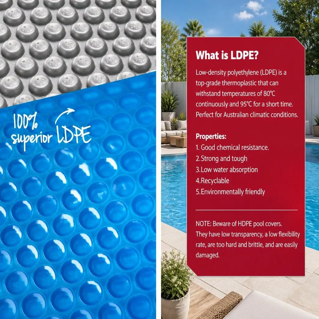 11M x 6.2M Solar Pool Cover for Year-Round Use