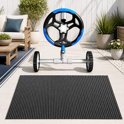 Practical Solar Pool Cover with Adjustable Roller for Home Use