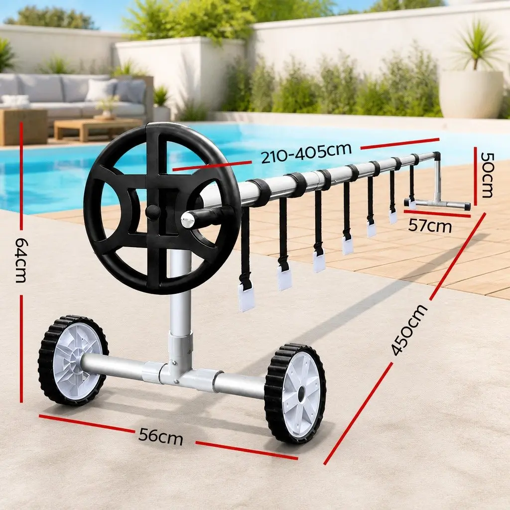 Pool Cover 6.5x3m 500 Micron Solar Blanket with Aluminium Roller Swimming Pool