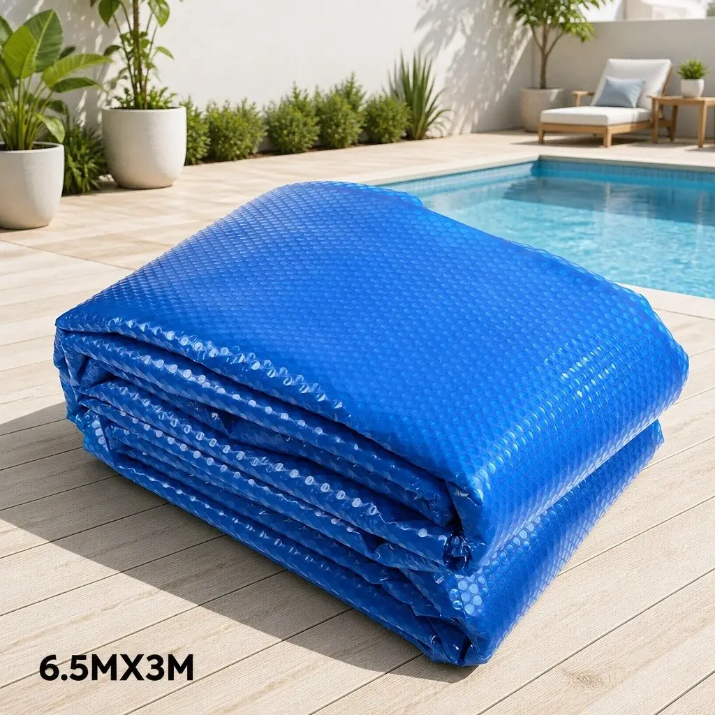Pool Cover 6.5x3m 500 Micron Solar Blanket with Aluminium Roller Swimming Pool