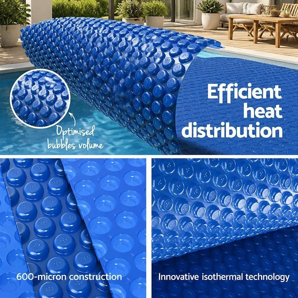 7x4m Solar Pool Cover with Easy Roller System