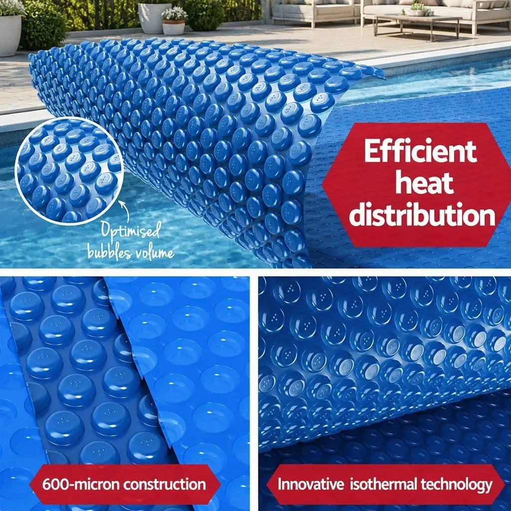 7x4m Solar Pool Cover with Easy Roller System