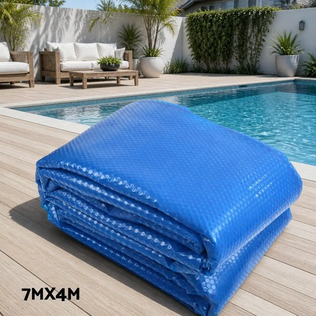 7x4m Solar Cover & Roller for Pool Maintenance