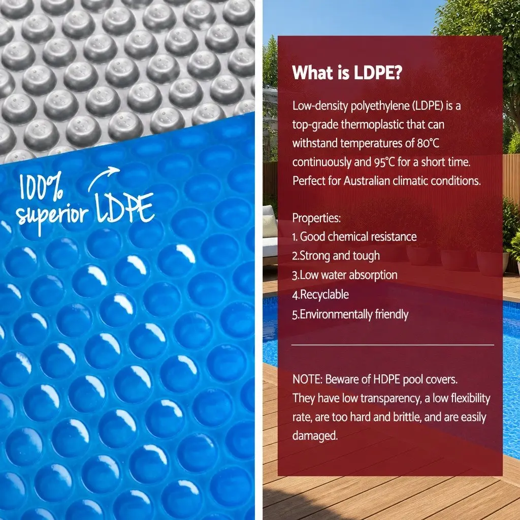 7x4m Solar Cover & Roller for Pool Maintenance