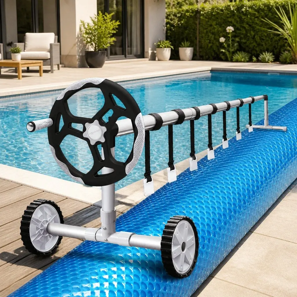 8x4.2m Pool Cover with Solar Blanket for Easy Use