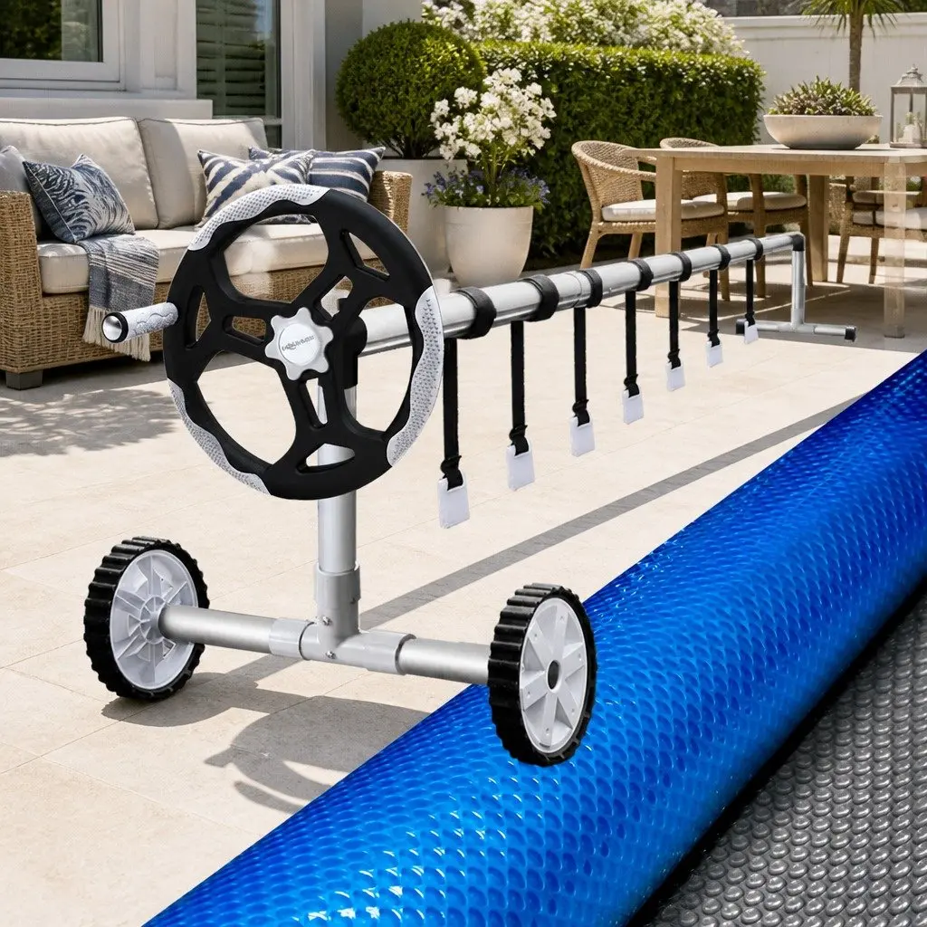 8x4.2m Pool Cover with Solar Blanket for Easy Use