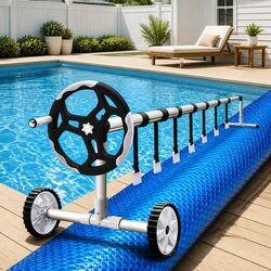 Functional 8x4.2m Solar Pool Cover with Easy Roller System