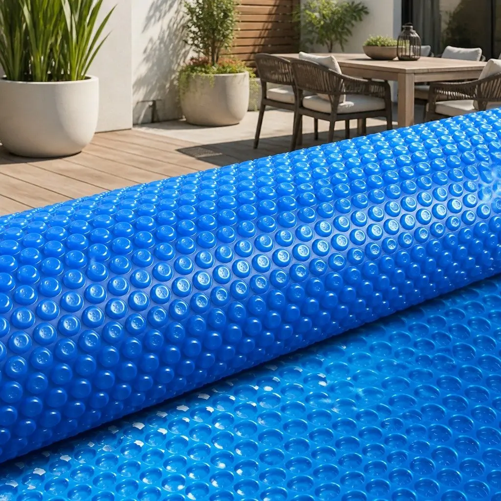 Solar Pool Cover 8x4.2m 500 Micron Swimming Pool Blanket Heat Retention Blue