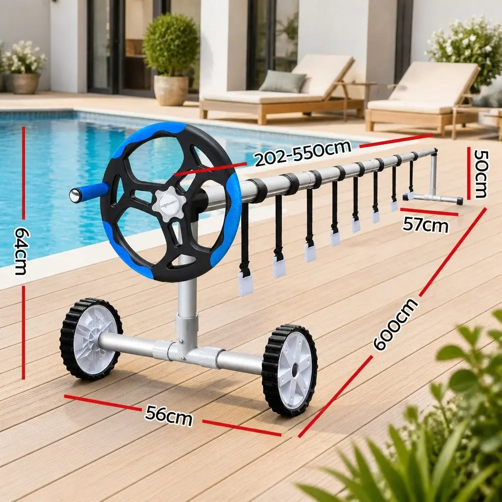 8m x 4.2m Pool Cover with Roller for Easy Use