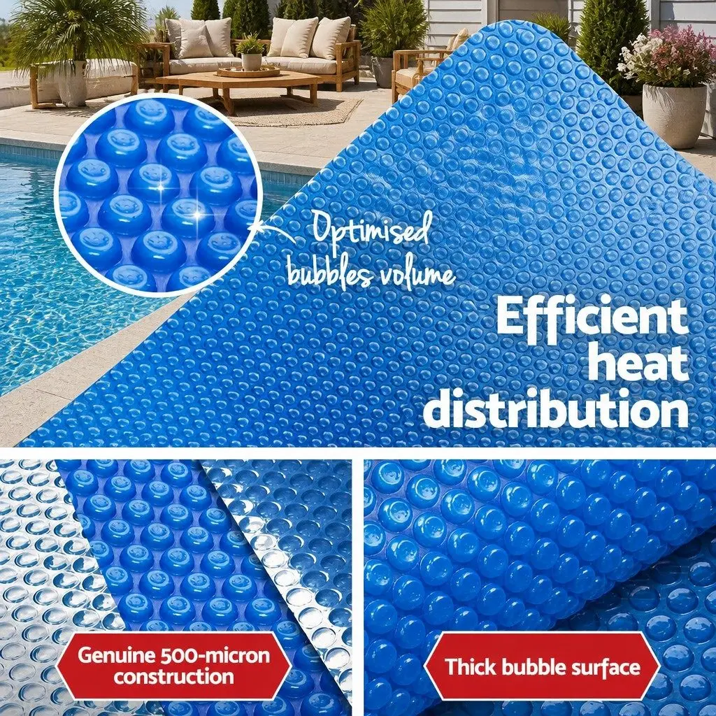 Solar Pool Cover 8M x 4.2M 400 Micron Blue Low Density Polyethylene