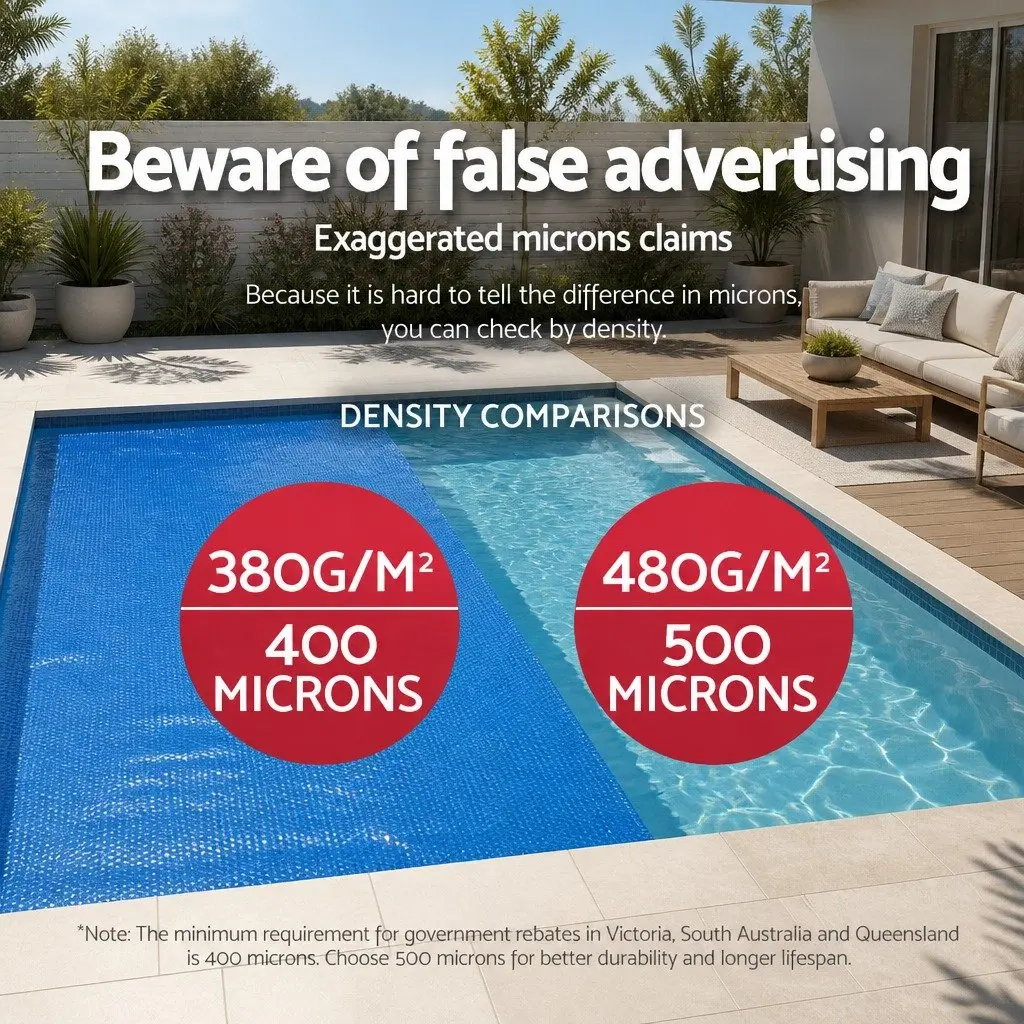 Solar Pool Cover 8M x 4.2M 400 Micron Blue Low Density Polyethylene