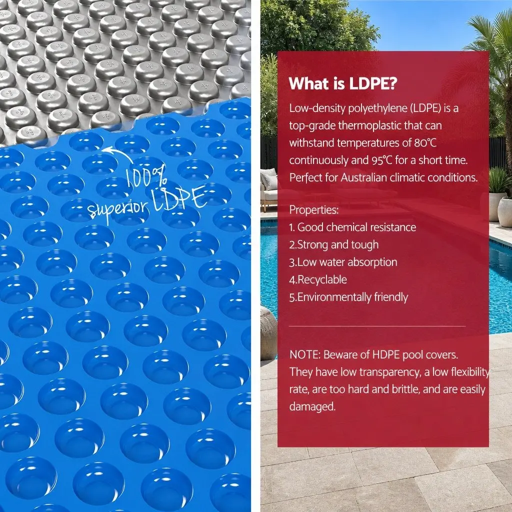 8x4.2m Solar Pool Cover for Home Pools
