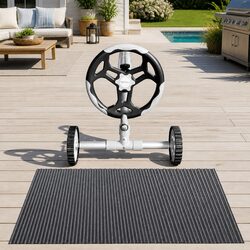User-Friendly Solar Pool Cover and Roller for Easy Maintenance
