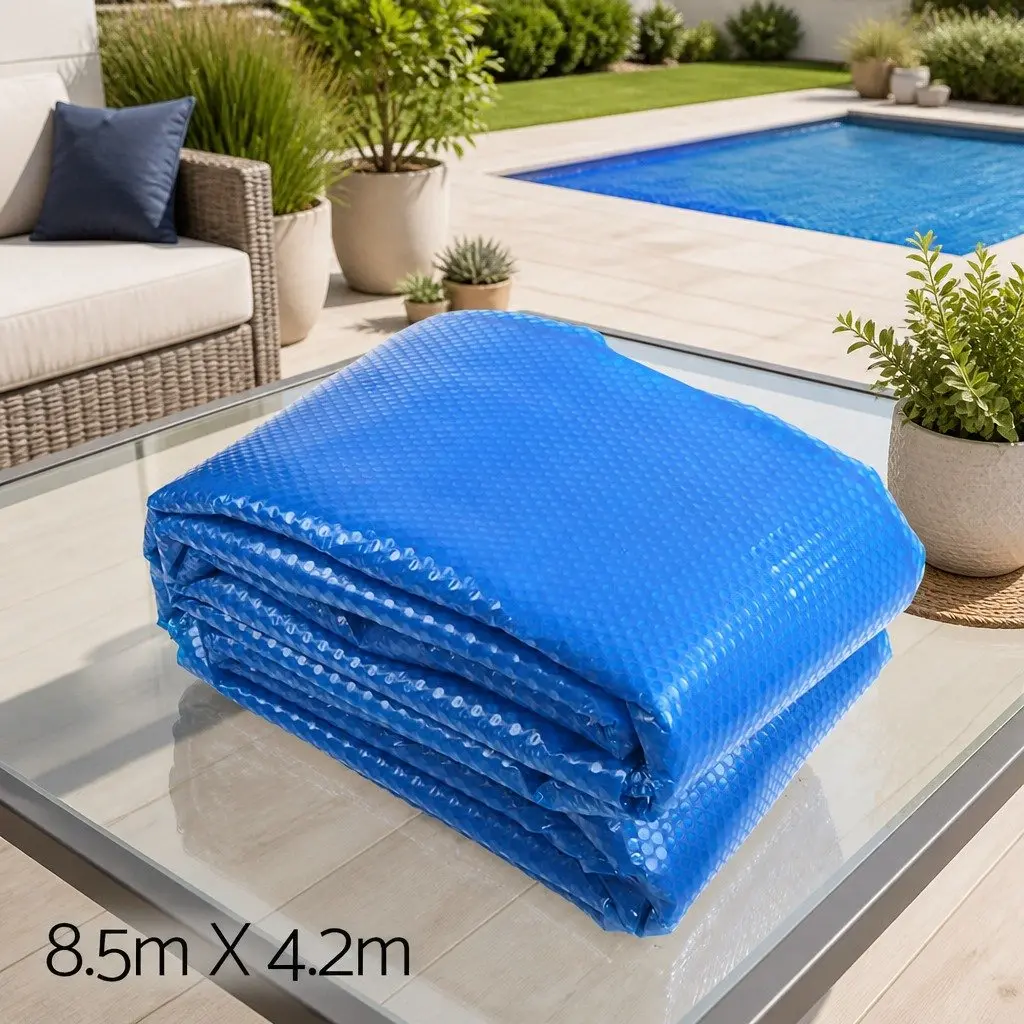 Solar Pool Cover 500 Micron 8.5x4.2m Blue Silver Isothermal