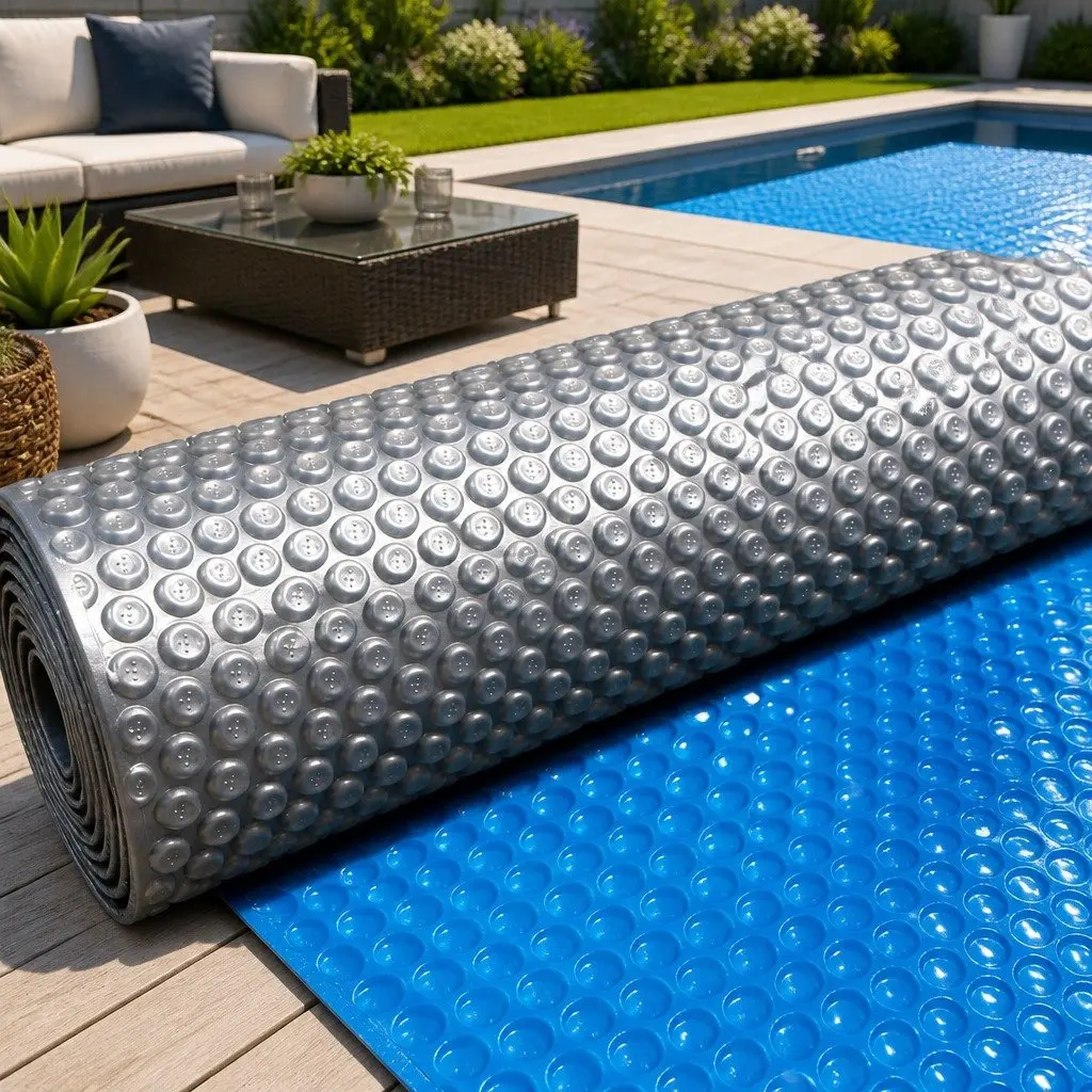 Solar Pool Cover 500 Micron 8.5x4.2m Blue Silver Isothermal