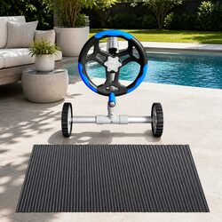 Practical Pool Cover and Roller Set for Everyday Use