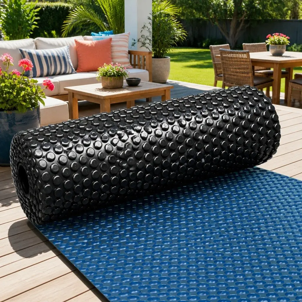 Solar Pool Cover Blue 9.5m x 5m Durable 600 Micron Bubble Heat Retention Blanket